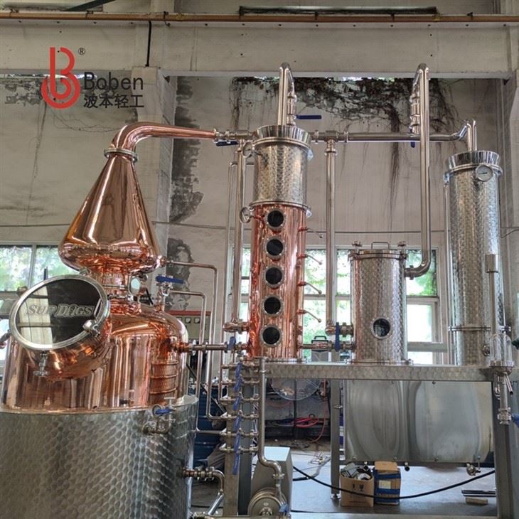500-Liter Reflux Column Pot Still For Sale - Electric Heated